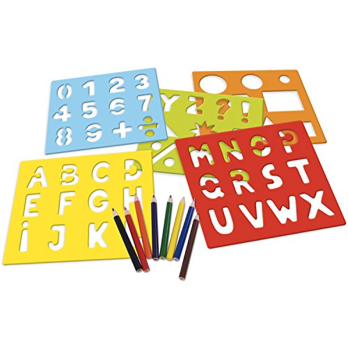 Vilac 8218 - Creakit ABC Kit per Colorare, Stencil...