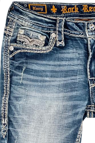 Rock Revival - Womens Korry RP2867S201 Skinny Jeans, Color Denim, Size: 324