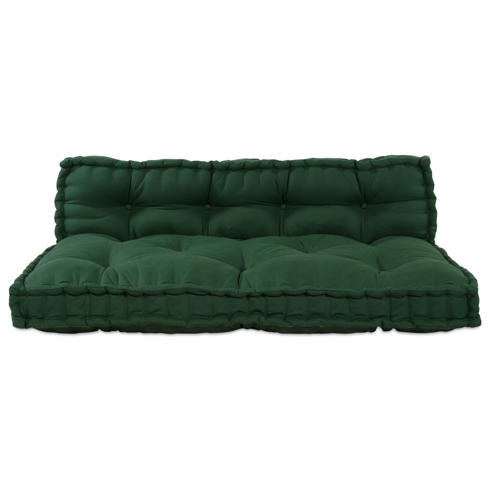 Cuscino per Divano Pallet con Schienale in Tessuto Verde,Cuscino per Pallet,Cuscino per Divani da Giardino,Cuscino per Esterno-4019090