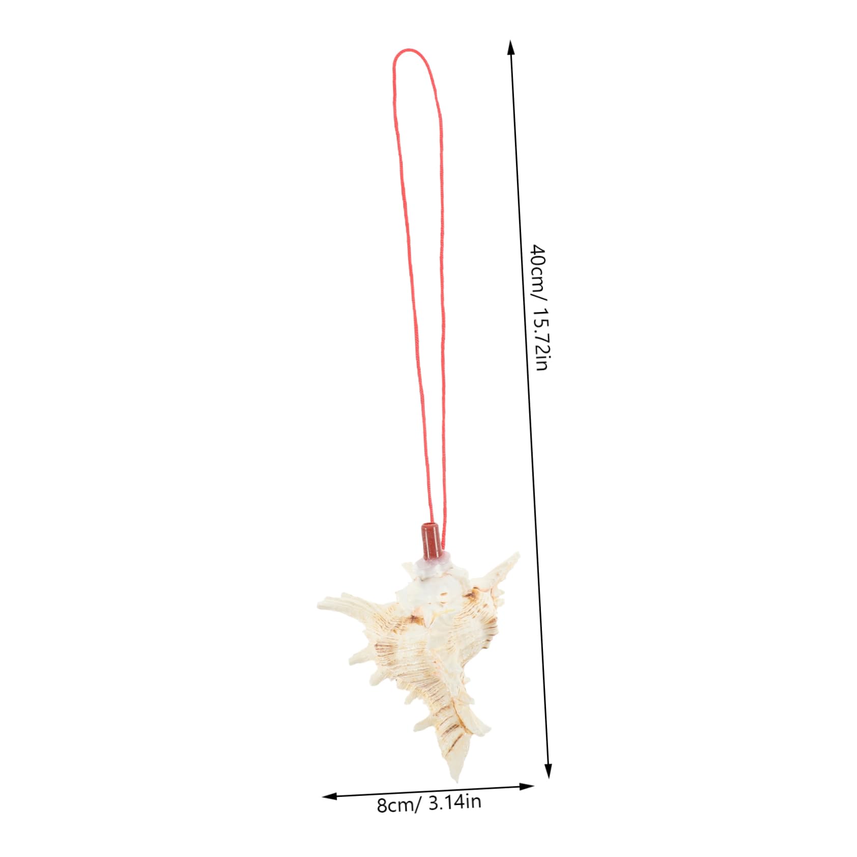 10Pcs Conch Whistles Necklace Decorative Whistle Favors for Festivals Unique Shell Design Plaything and for Camping and Outdoor Activities