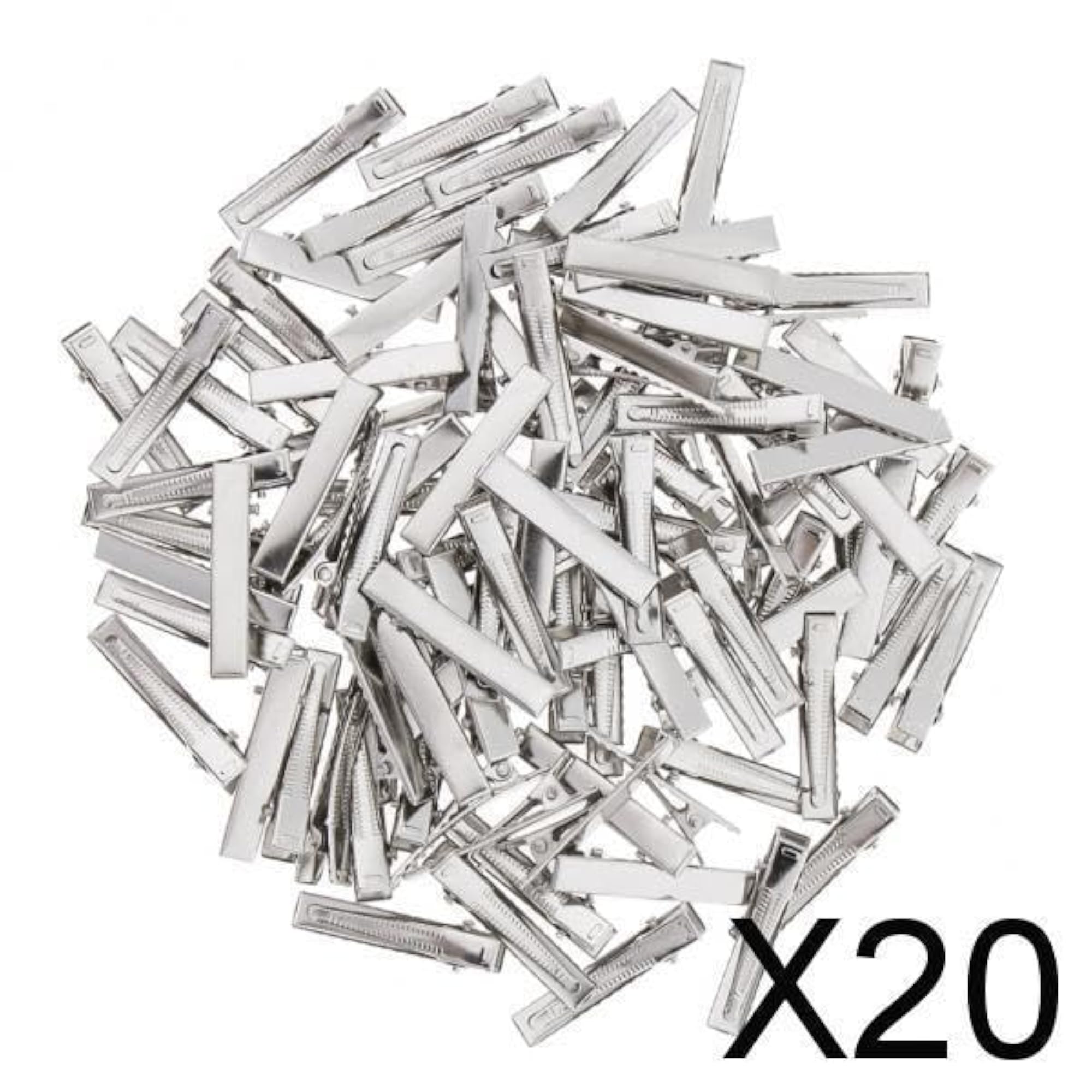 Flat Iron Single Prong Duck Alligator Hair Clips
