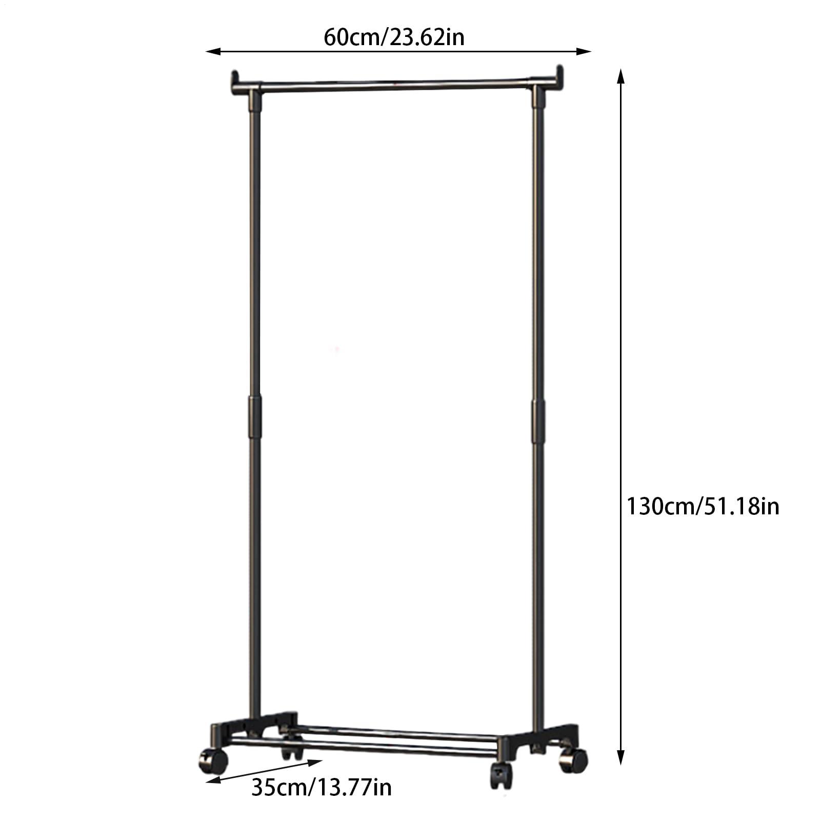Générique Portant Vêtements - Support Veste À Roulettes | Rangement
