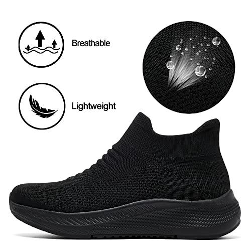 SHULOOK Womens Slip on Walking Shoes Comfort Lightweight Breathable Sock Shoe Non-Slip Mesh Casual Fashion Tennis Running Sneakers - Image 4