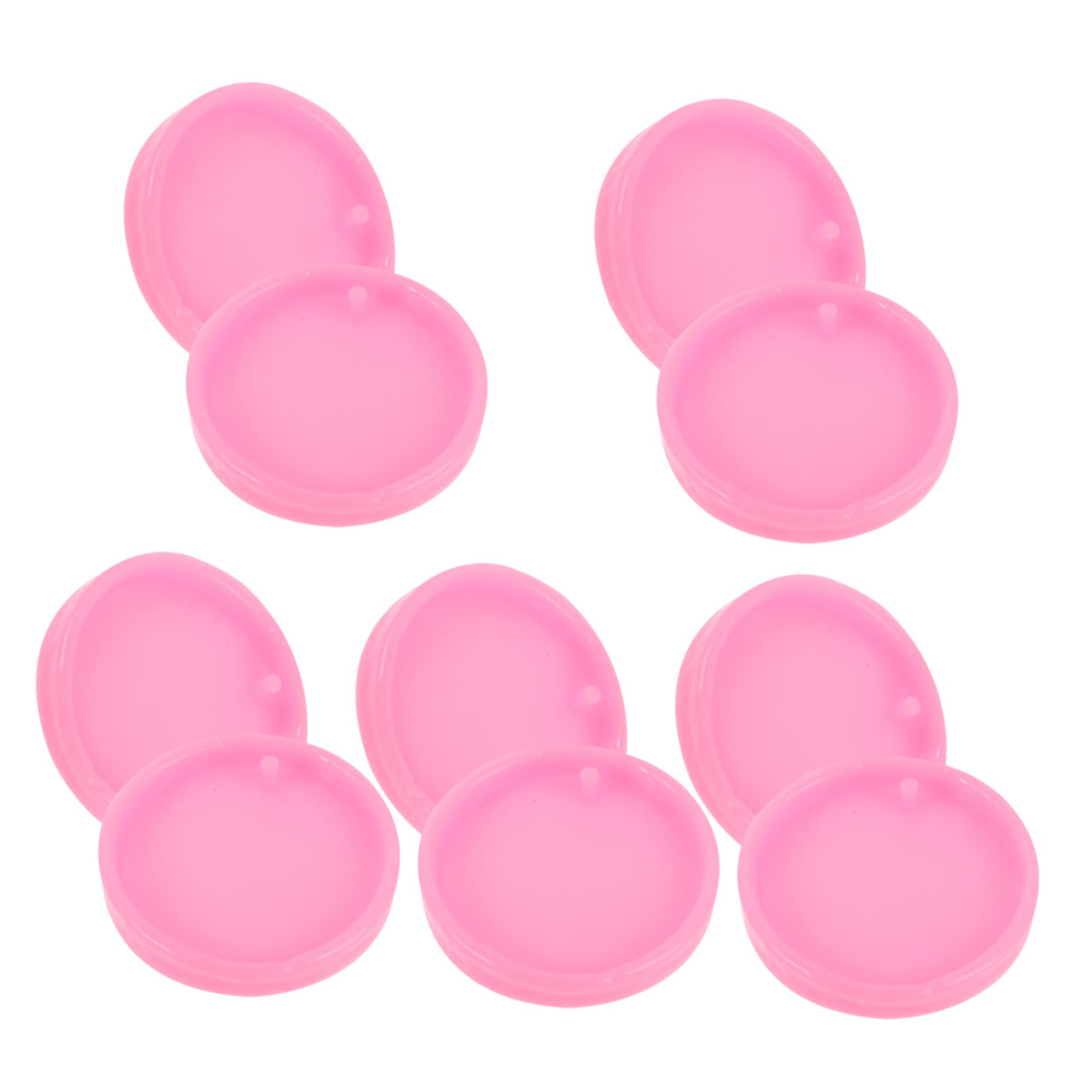 Tofficu 5 Set Di Per Portachiavi in ​​silicone in Resina Antiaderenti Facili Da Pulire 10 Pezzi*5