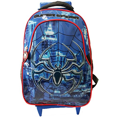 Mochila Escolar Homem Aranha de Rodinhas Spider Seanite