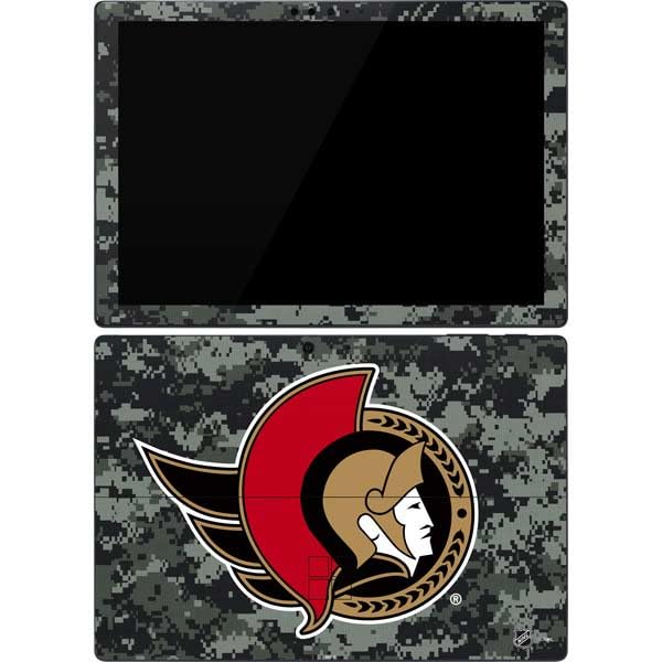 Skinit Decal Tablet Skin Compatible with Surface Pro 7 - Officially Licensed NHL Ottawa Senators Camo Design