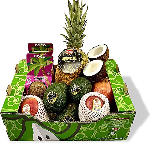 Cesta de fruta tropical premium, 6 kg, Fruta fresca a domicilio, Vivelafruta.com