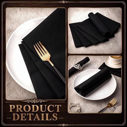 Image of Leinuosen 100 Pack Handkerchiefs Bulk Men's Handkerchiefs Cotton Classic Hankies Pocket Square Towel for Wedding Party