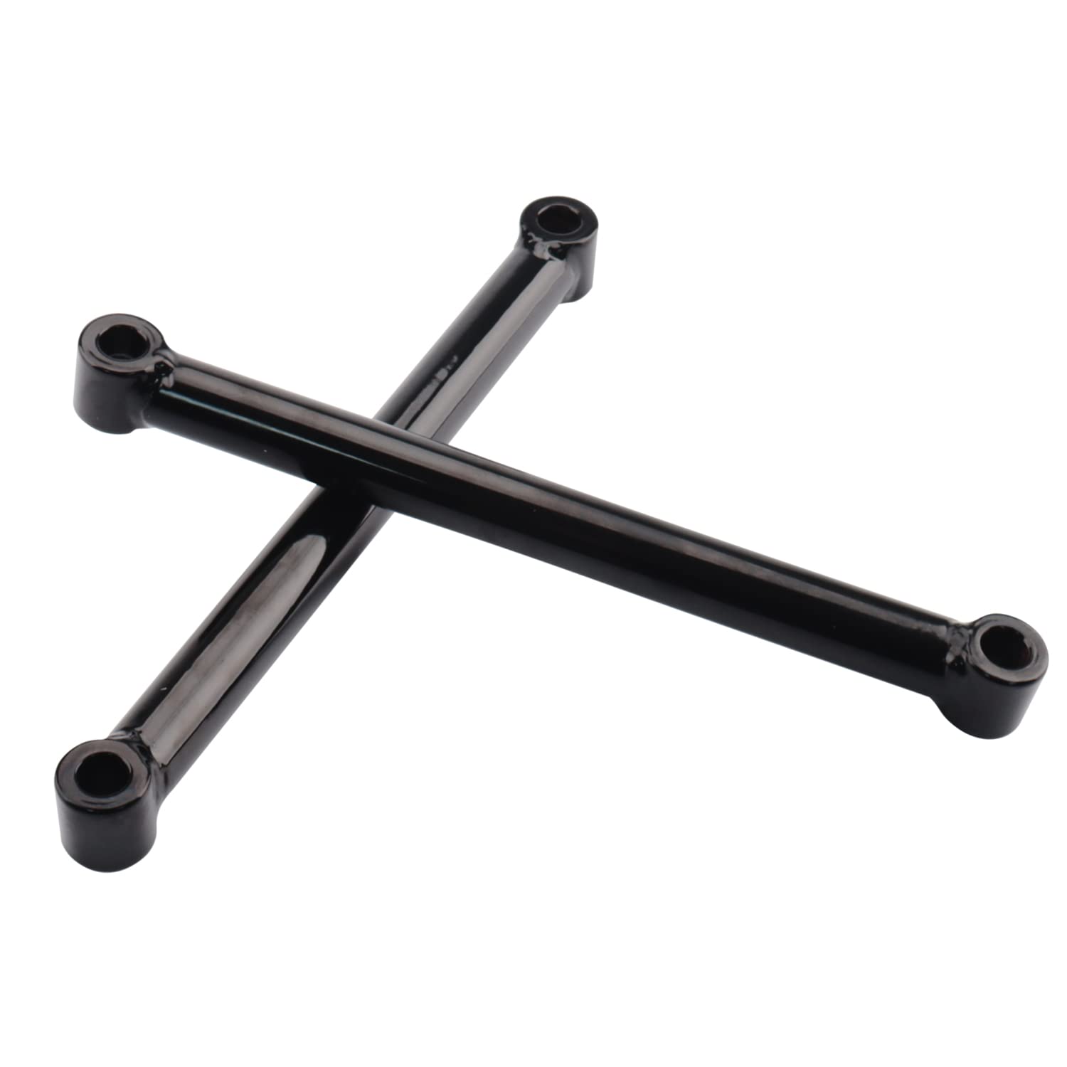 4'' Lowering Link Kit Compatible With Harley-Davidson Sportster 883 1200 + Dyna Motorcycle 10'' Length Rigid Hardtail Struts (Gloss Black)