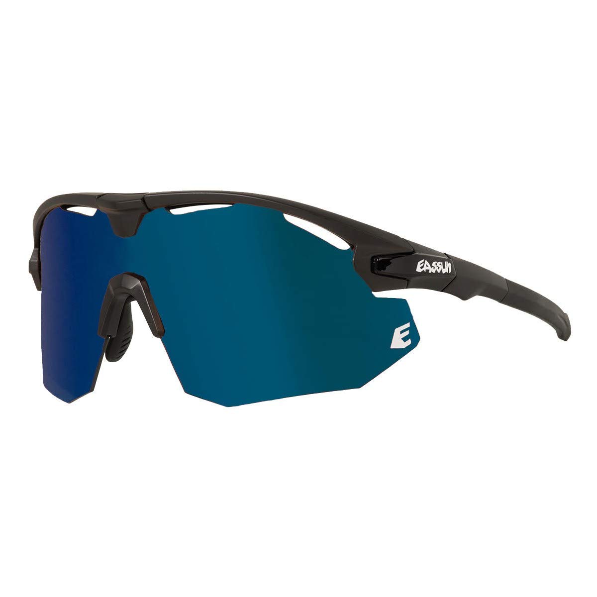 Eassun Giant Gafas, Color Montura-Negro Mate, Color Lente-Azul Revo, Grande Unisex Adulto