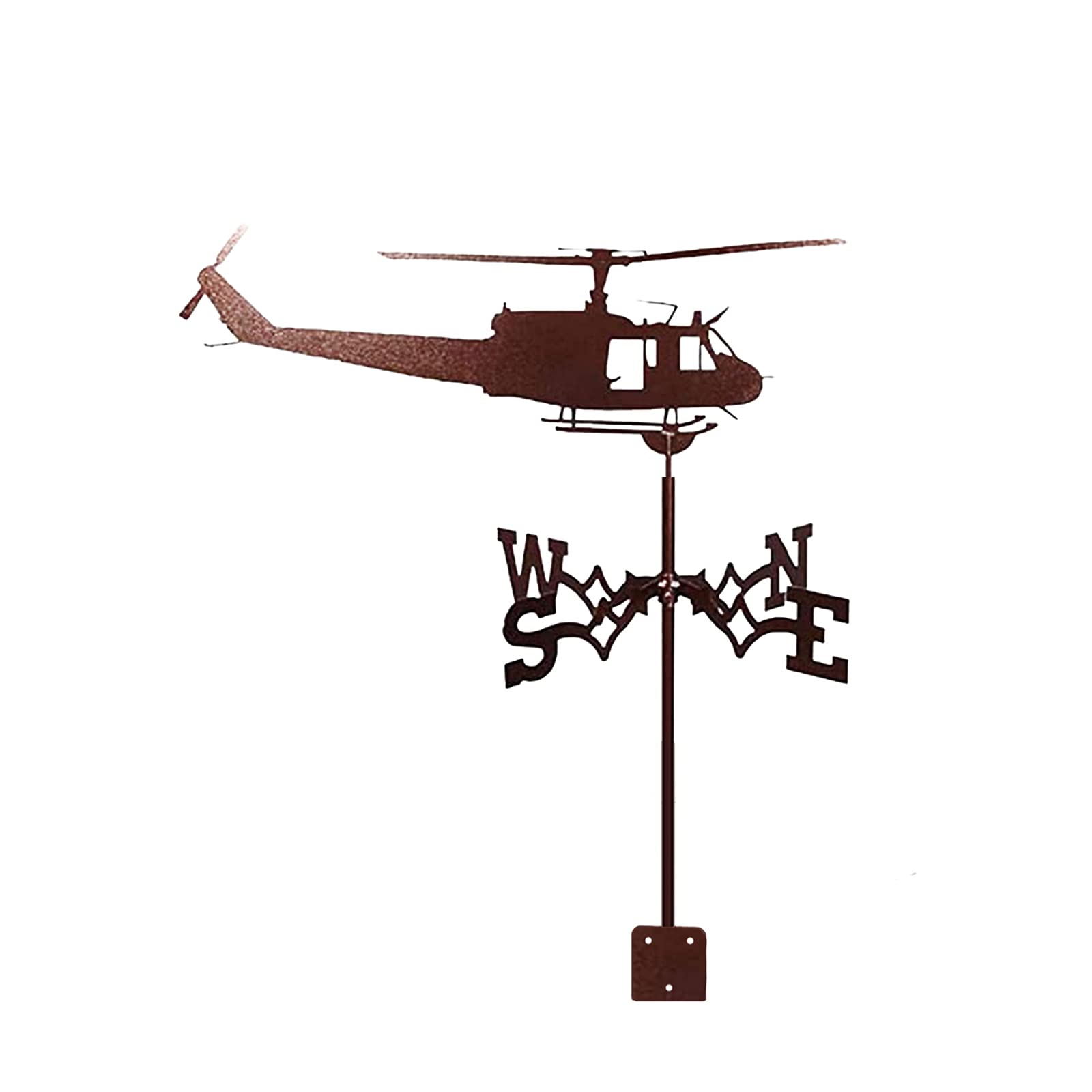 WIQUYBML Weather Vane Wind Weathercock Measutools with Anti-Rust Coating for Outdoor Bracket Decor/Airplane/35 * 50Cm
