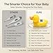 Baby Bath Thermometer with Smart Temperature Alert, Accurate Digital Water Thermometer for Baby, Floating Duck Bath Toy with Timer, LED & Sound Alarm, BPA-Free, Waterproof Infant Bath Thermometer