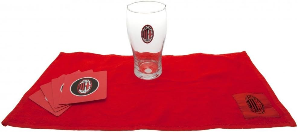 ACM 1899 AC Milan Word Mark Mini Bar Set - Multi-Colour