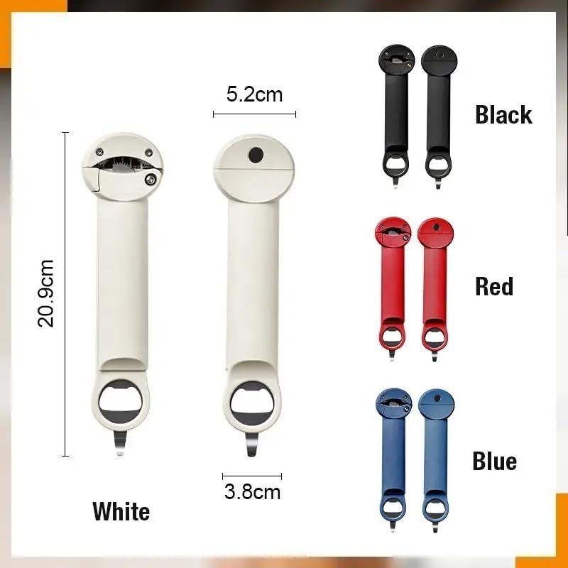 Apriscatole senza sforzo: veloce e facile for la casa e l'esterno, perfetto for i viaggi in campeggio(1 Pc Black)