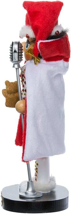 Elvis Presley Kurt Adler Elvis in White Suit Nutcracker, 10-Inch
