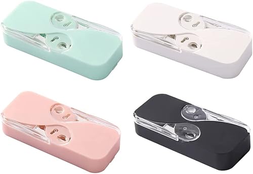 Paquete de 4 dispensadores de hilo dental, dispensador de púas de hilo dental, estuche portátil con 12 piezas de hilo dental, organizador automático