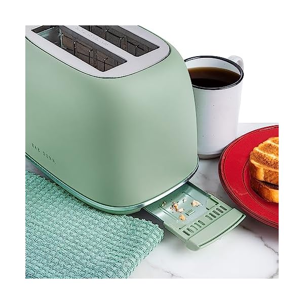   Rae-Dunn-Retro-Rounded-Bread-Toaster-2-Slice-Stainless-Steel-Toaster-with-Removable-Crumb-Tray-Wide-Slot-with-6-Browning-Levels-Bagel-Defrost-and-Cancel-Options-Sage