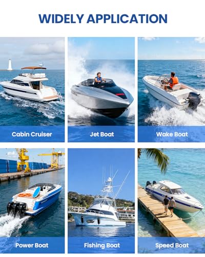 Image of Boat Fenders 4PK 5.5 /6.5 /8.5 inch Inflatable Marine Bumpers