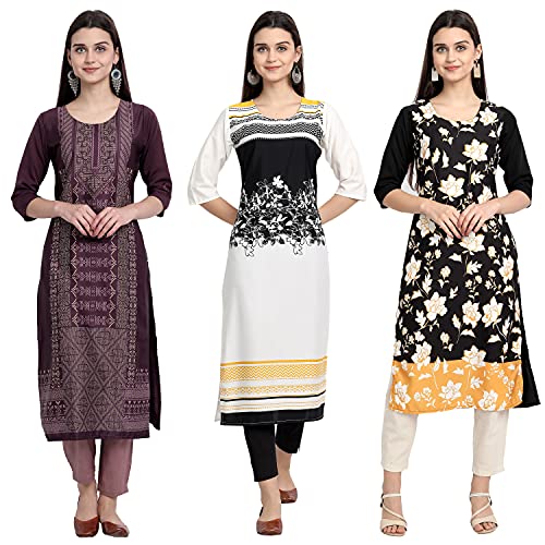 Image of Women's Crepe Straight Kurta