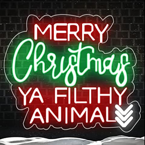 HXSD Christmas Neon Signs for Wall Decor, Merry Christmas Reindeer Neon Sign Led Lights Indoor Outdoor Party Supplies,E Cover