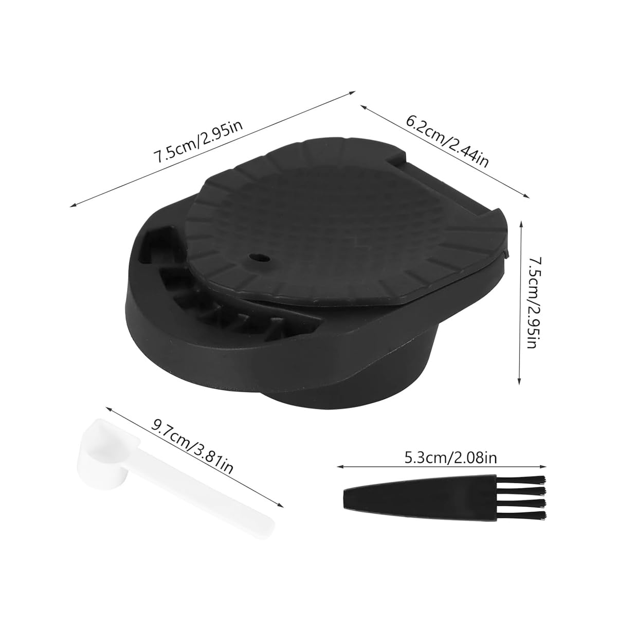 Adattatore per capsule riutilizzabili – Vassoio per polvere di caffè con cucchiaio e pennello, compatibile con Piccolo XS/EDG 305/EDG 606.S/Genio S