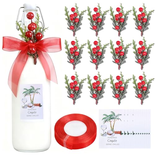 Etiquetas de Coquito para botellas de vino y decoración navideña de Puerto Rico