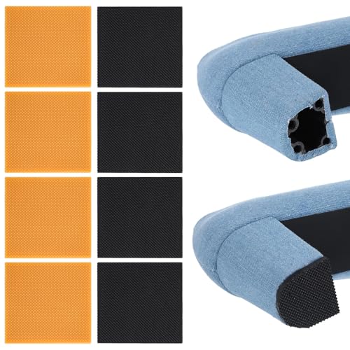 Clofiak 8pcs High Heels Patch, Square Sole Repair Tips Non-Slip Heel Replacements Rubber Boot Heel Replacement Sole Protectors High Heel Tread Pad(2.44' x 2.44')