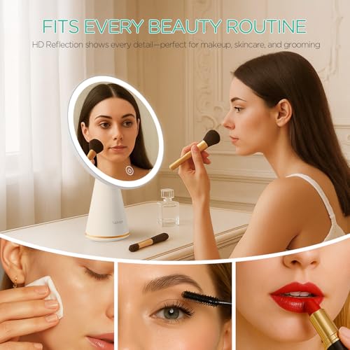 Espejo de Maquillaje Recargable VOYOR con Luz LED miniatura 3