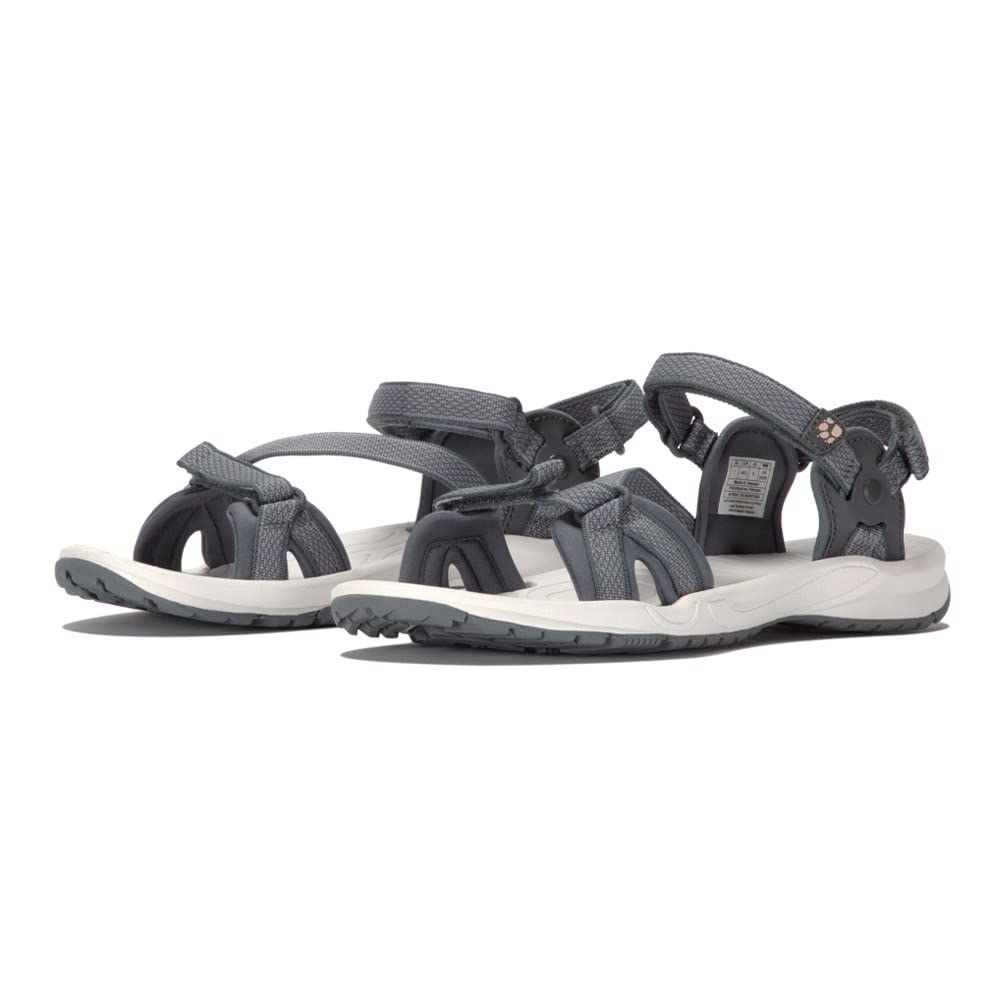 Jack Wolfskin Women's Lakewood Ride Sandal W, Bluish Grey/Rose, 3 UK