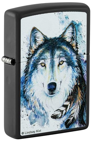 Zippo Briquets Wolf Argenté : Gravure Loup Haute Précision et Finition Durable