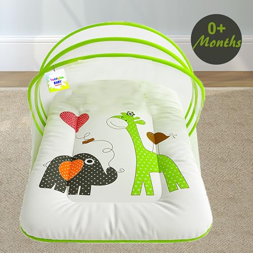 Image of Toddylon Baby Bedding New Born Baby Bed | Mosquito Net | Mattress | Insect Protection Net | Infants | Mosquito Safety Net | Baby Beds | Baby Boys Girls (0-6 Months)