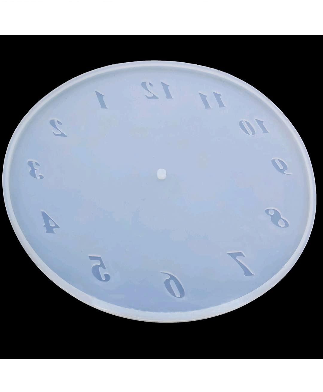 EKTA STATIONERY Silicone Mould for Resin Art Clock Mould Size 12 INCHES 6MM Thickness Numerical-image-7