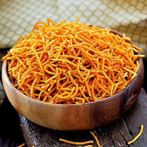 Namkeen Aloo Bhujiya | Casero Aalu ki Bhujhiya Sev | Sabroso paquete Kurkure Aaloo Bhujia (250 gramo)||Aloo Bhujiya Indian Namkeen Toasted Snacks