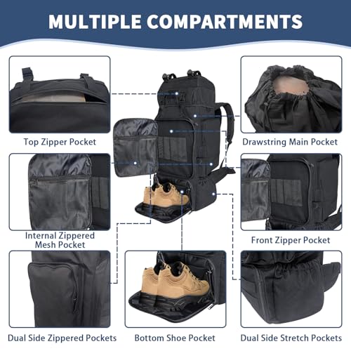 Vaupan 70L Tactical Backpack