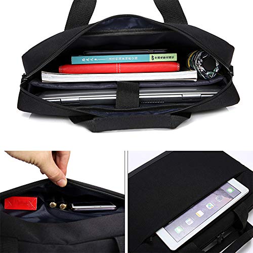 Dealcase ST005-15.6-BLACK-2 Inch Laptop Briefcase Messenger Bag Waterproof Laptop Shoulder Bag Compatible thumb #5