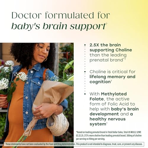 Image of MegaFood Baby & Me 2 Prenatal Multi Minis - Prenatal Vitamins for Women with Choline & Methyl Folate - Gluten-Free, Vegetarian, Pre Natal Multivitamin for Women - 120 Minis Tablets, 30 Servings