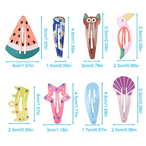 Vathery 92 Pezzi Cartoni Animati Fermagli per