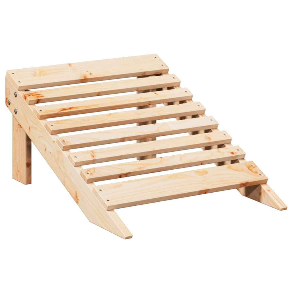 Silla Adirondack de Madera Maciza de Abeto, Silla Jardín Adirondack, vidaXL