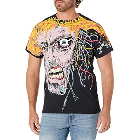 Liquid Blue Men's Fantasy Overload All Over Print T-Shirt, Black, X-Large Cover