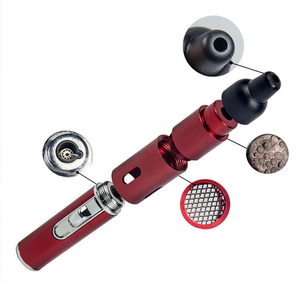Briquet à Pipe Rechargeable – Métal, Flamme Réglable, Avec Roche Volcanique