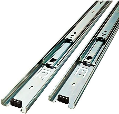 10 Pack Promark 3-Section 100 LB Capacity Full Extension Ball Bearing Side Mount Drawer Slides(12 inches)