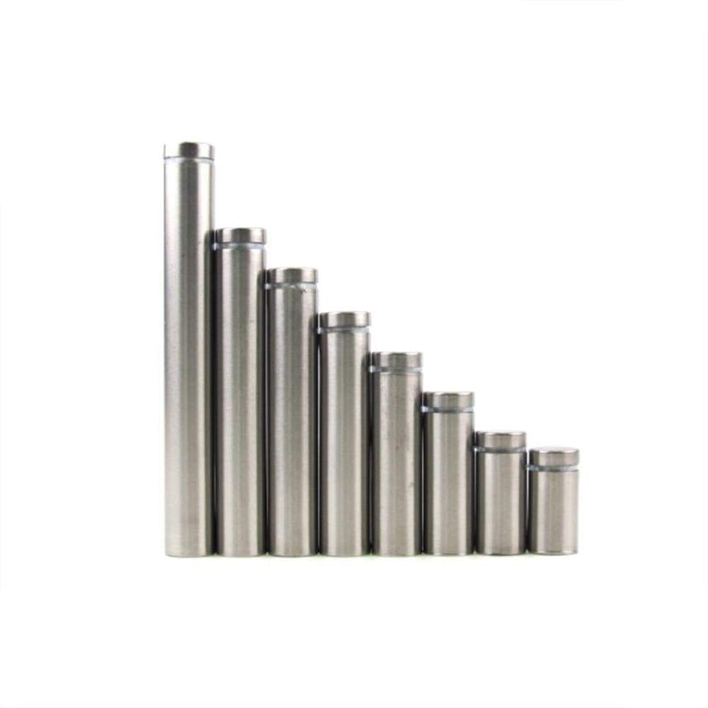 Separador de pared, fijaciones de separador, 10 piezas de sujetadores de 12 mm, separadores de anuncios de acero, clavos, hardware, 12x50 mm (tamaño: 12x80 mm) (Size : 12x70mm)