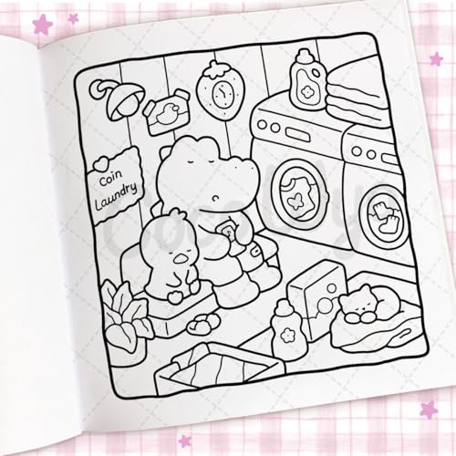 Image of Cozy Days: Coloring Books for Adults by Coco Wyo | Cute Cozy Coloring Pages, Simple Everyday Scenes, Stress Relief & Relaxation: A cute and comfy colouring book