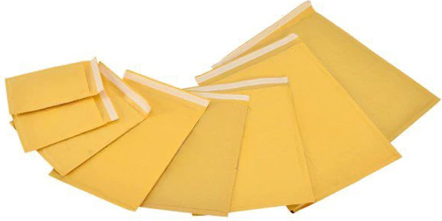 ZYBUX 20 Pieces Pack A4 Padded Envelopes - Gold Self Seal Bubble Envelopes - Lightweight Postal Wrap Bags For Parcel Shipping, Passport Packaging, Posting, Mailing - Home And Office Envelope Mailers - View #13