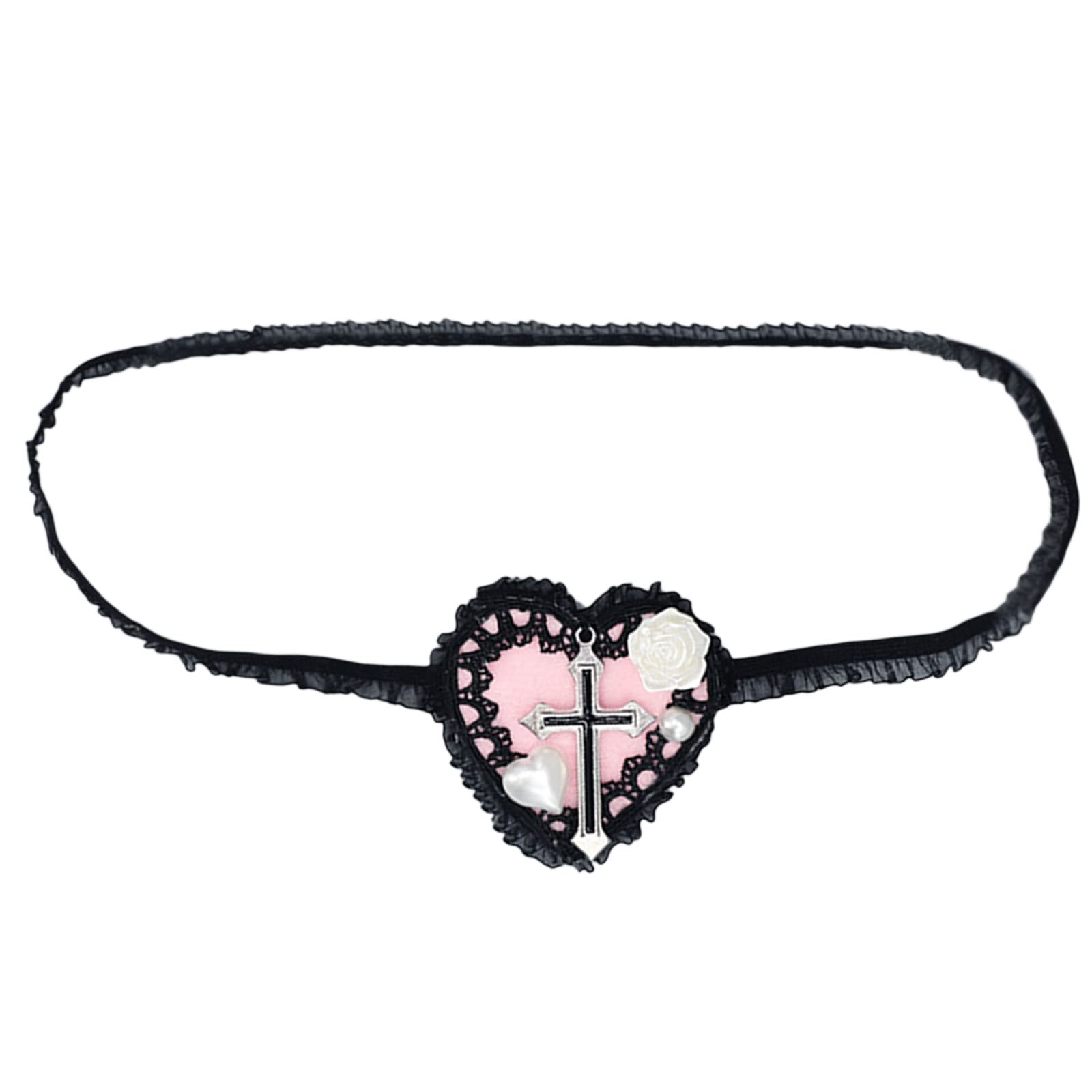 Limtula Heart Eyepatch Gothics Eyemask Gothics Eyepatch Lolit Eye Single EyeMask Lolit Eye Cosplays Eyepatch