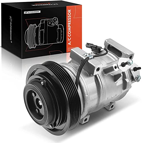 A-Premium Air Conditioner AC Compressor with Clutch Compatible with Acura MDX 2007-2013, ZDX 2010-2013 & Honda Odyssey 2008-2017, Pilot 2008-2015, Ridgeline 2009-2014