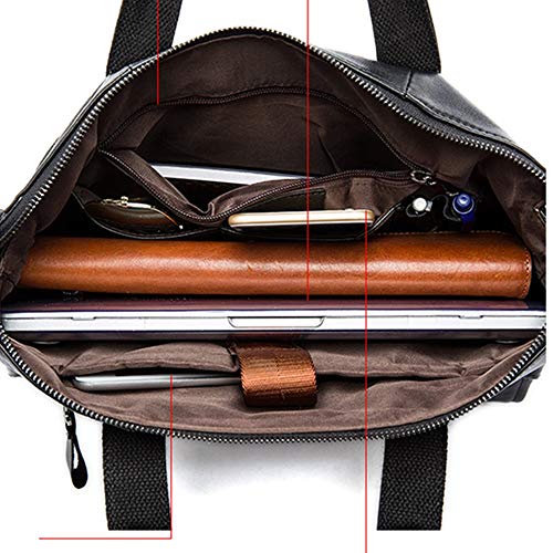 Mens Crossbody Messenger Bags Men's Leather Handbag Waterproof Messenger Business Bags for Work Business3