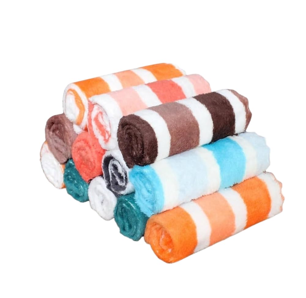 Handkerchief Multicolor Cotton Striped Pattern for Women| Pack of 6-image-32