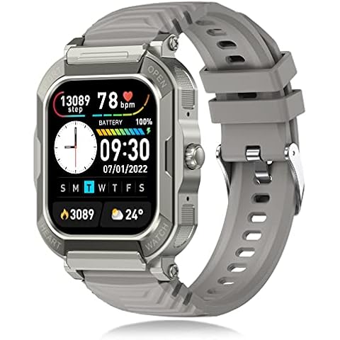 1.91'' Military Smart Watch for Men Phone Call (Dial/Receive) Smartwatch, Fitness Tracker, Compatible for Android iOS Phones, 113 Sport Modes Activity Health Monitor Notification/Reminder Cover