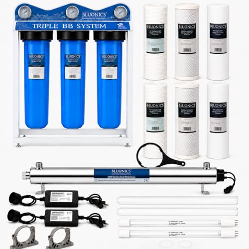 Bluonics Complete Whole House Well Water Filtration System